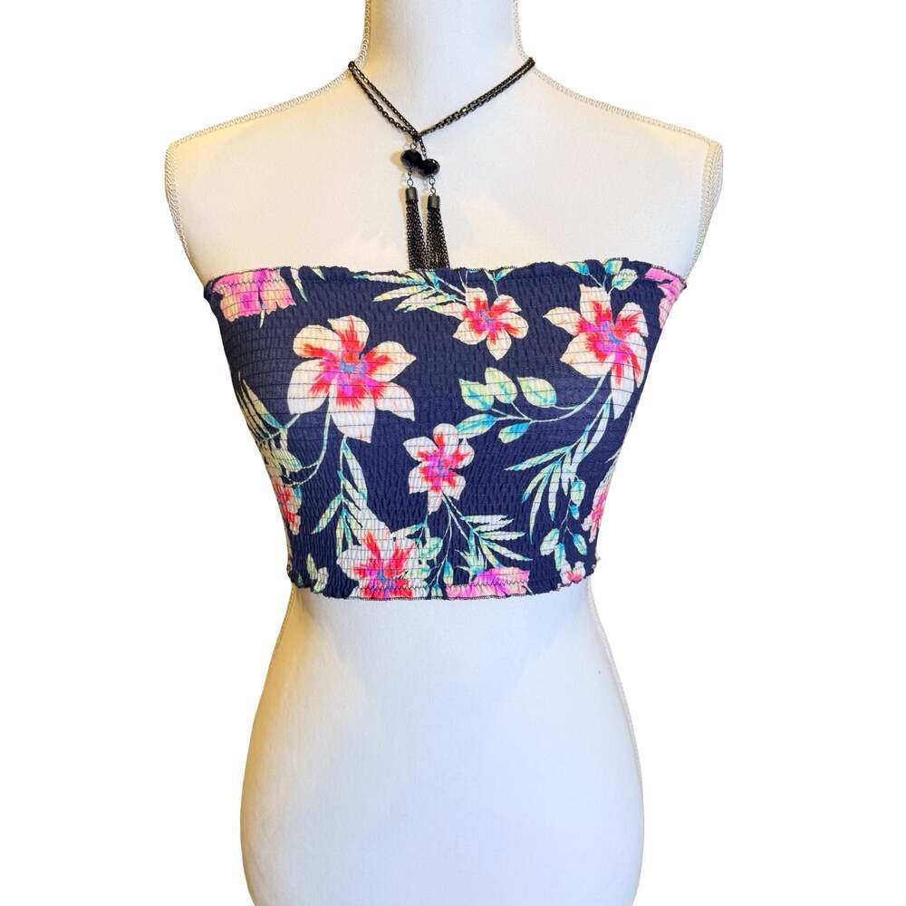 PINK Victoria's Secret Floral Smocked Tube Top Size XS